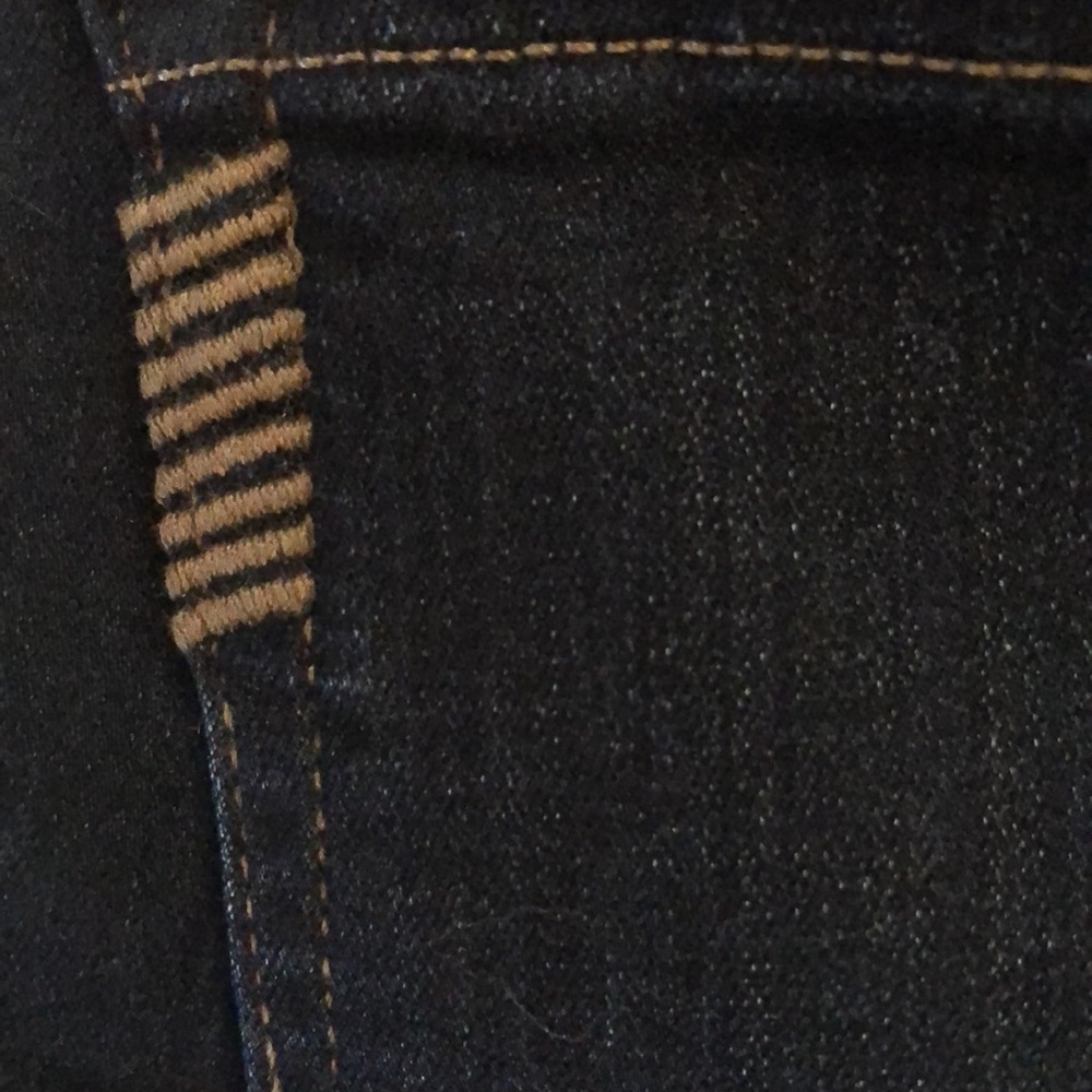Paige Dark Blue Skyline Skinny Stretch pocket jeans - Picture 9 of 11